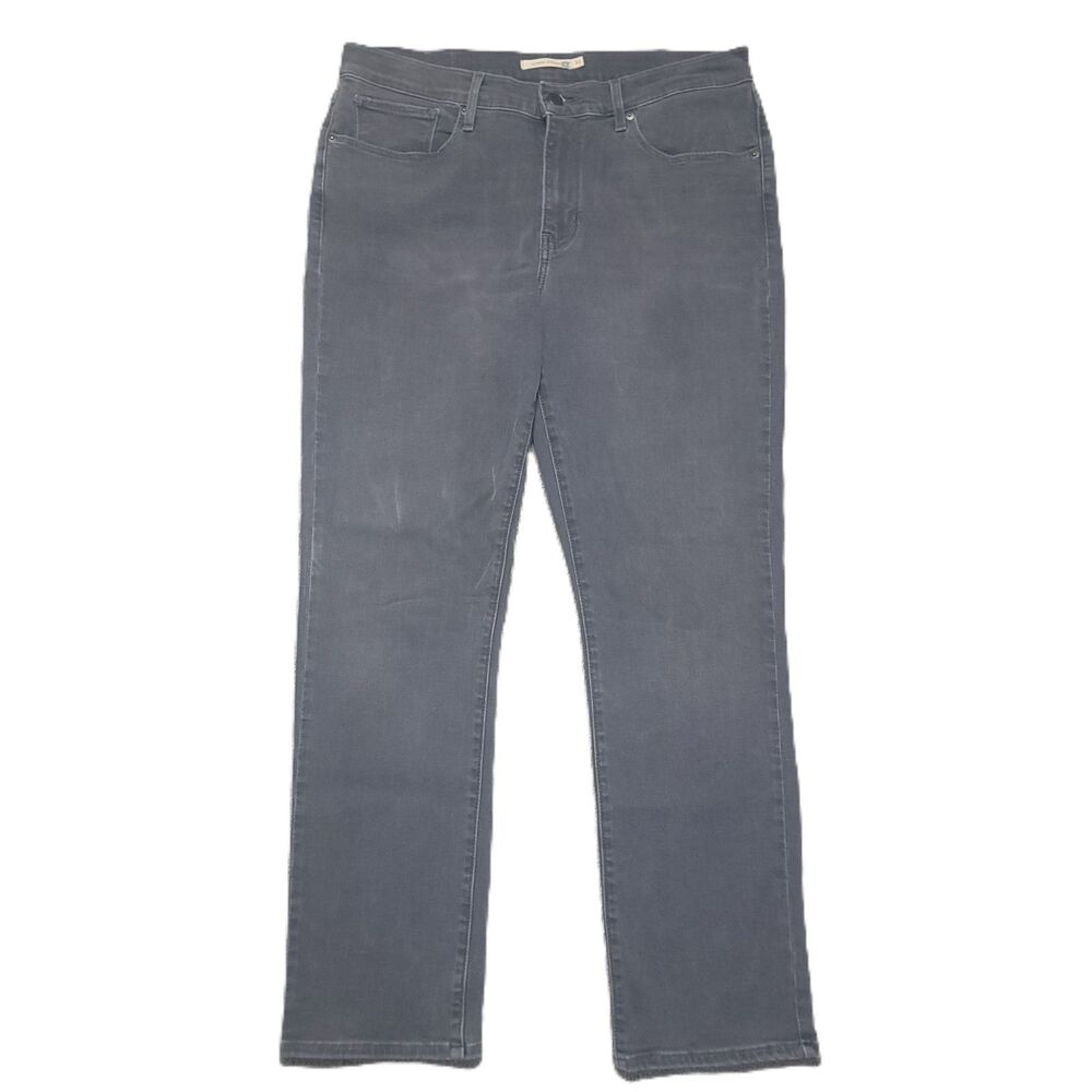 Levi's Classic Straight Jeans Womens 12M Stretch Gray Denim Pants